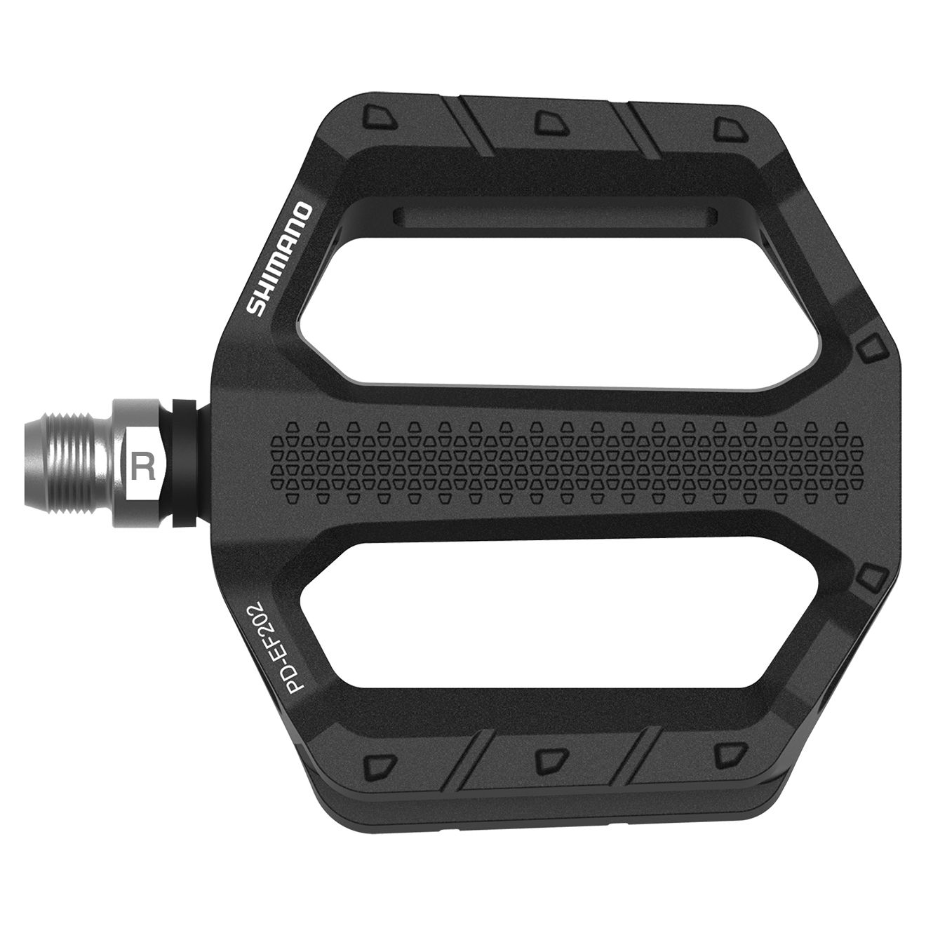 SHIMANO PD-EF202, FLAT, W/O REFLECTOR, BLACK