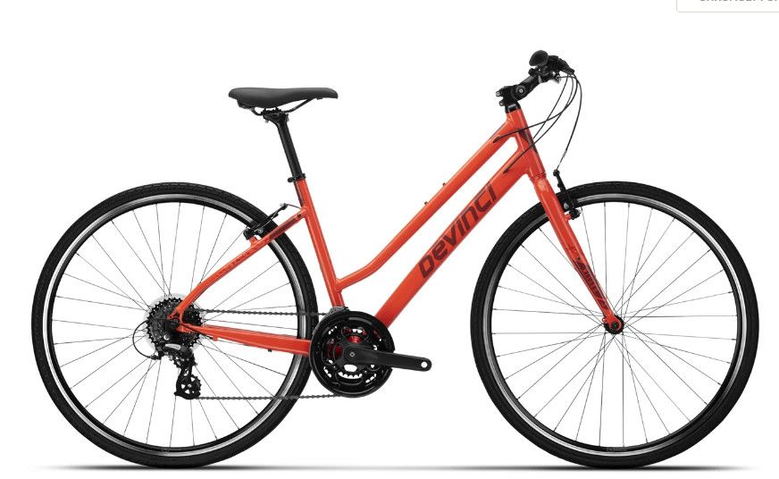 Devinci Milano Stepthru Altus 21s, Red/Orange - M