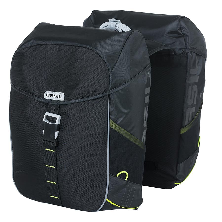Basil, Miles, Pannier, 34L, Black lime