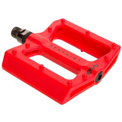EVO, Tenpoint, Platform Pedals,  9/16&#39;&#39; - Red
