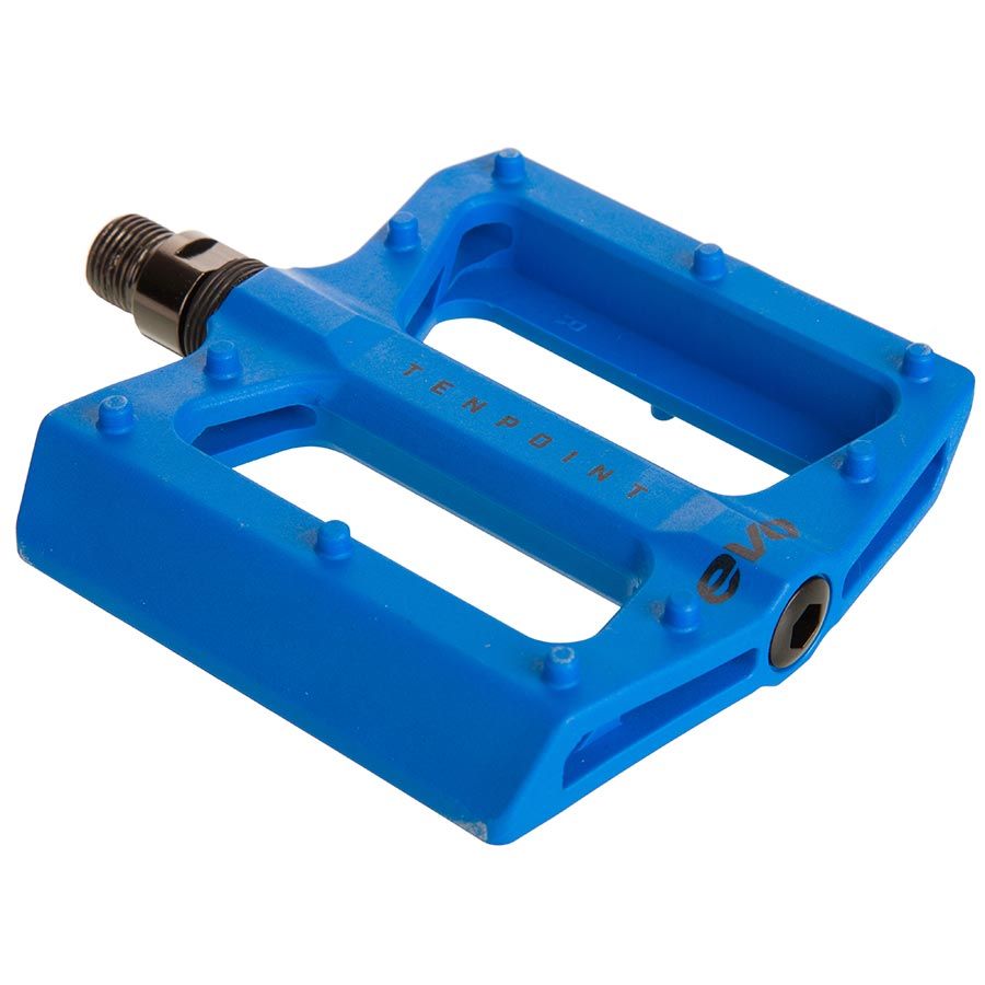 EVO, Tenpoint Platform Pedals, Nylon body/Cr-Mo spindle, 9/16&#39;&#39; - Blue [DEMO]