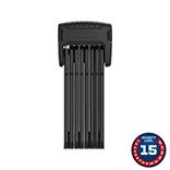 Abus, Bordo Granit XPlus 6500K, Folding Lock, Key, 5.5mm, 120cm, 3.94&#39;, SH, Black