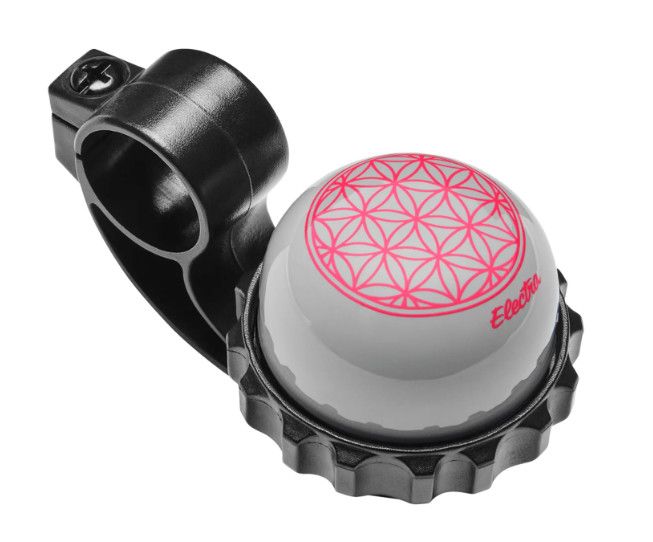 Electra, Rosette Forward Twister Bike Bell, Grey