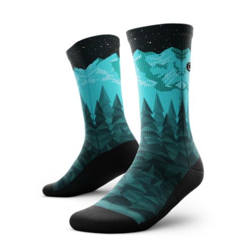 Outway Crew Socks, Size: S/M, Color: Take a Hike