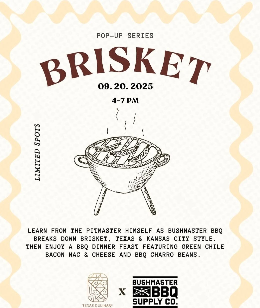 Brisket Class @ Texas Culinary Institute - September 20th 4-7PM