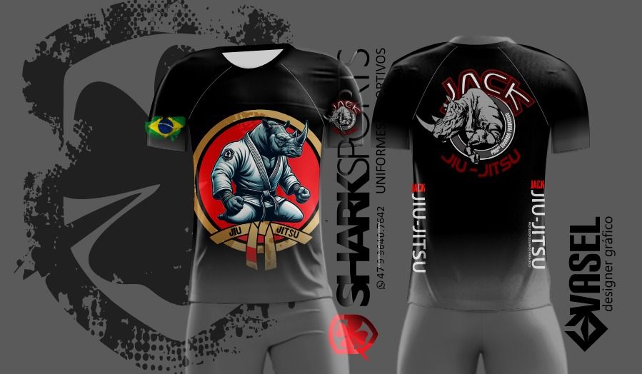 Camiseta Estilo Rash Guard - PRETA