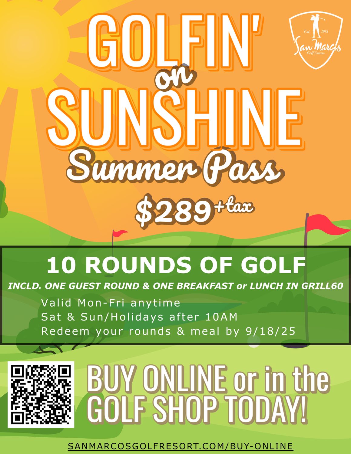 Golfin&#39; on Sunshine Summer Pass