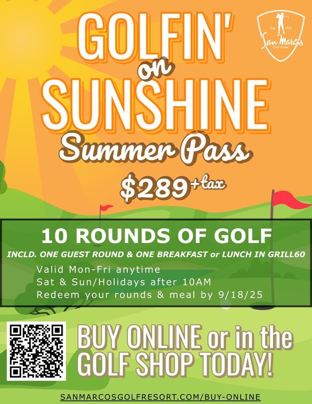 Golfin&#39; on Sunshine Summer Pass