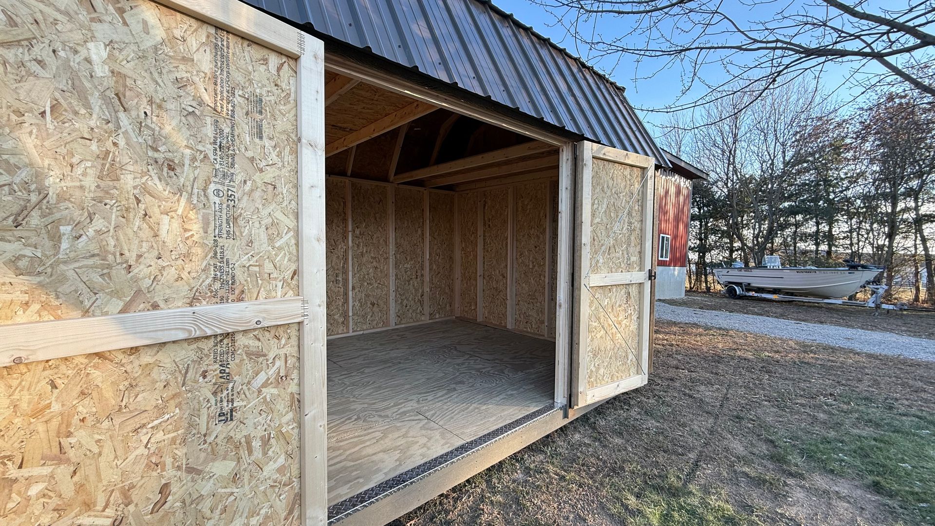 10x16 Lofted Garden Shed #01789