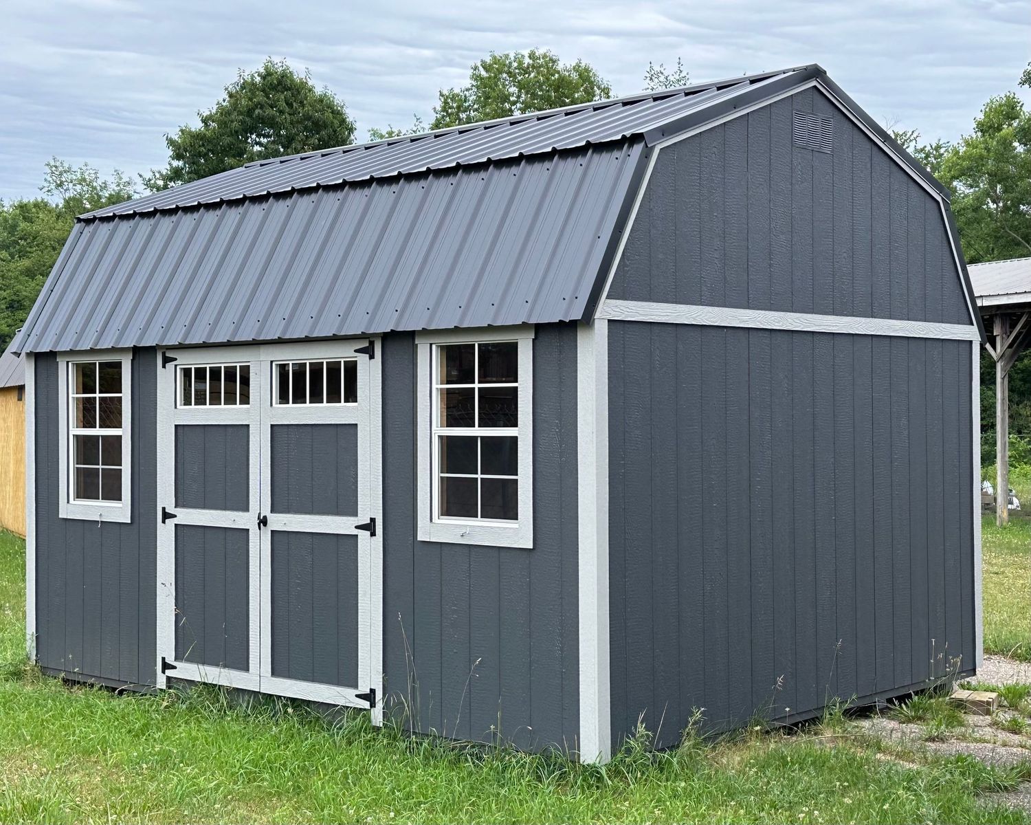 12x16 Lofted Garden Shed #01497