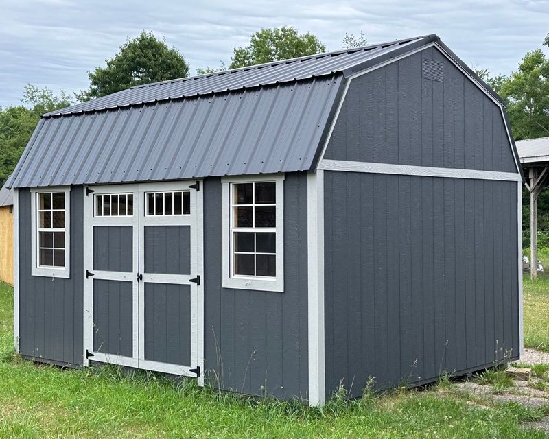 12x16 Lofted Garden Shed #01497