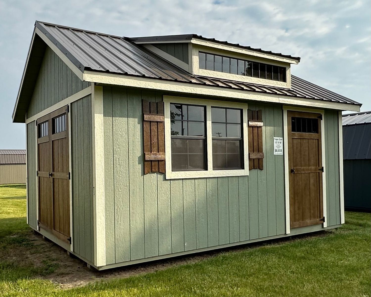 12x16 Cape Cod Shed #01609