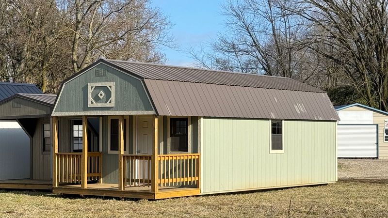 12x30 Portable Lofted Cabin #01566