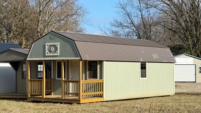 12x30 Portable Lofted Cabin #01566