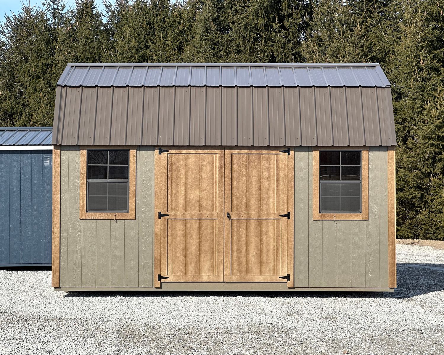 10x16 Lofted Garden Shed #01789