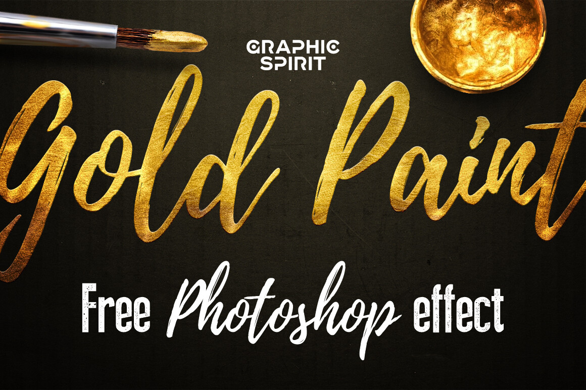 Free Gold Paint Photoshop Effect Download