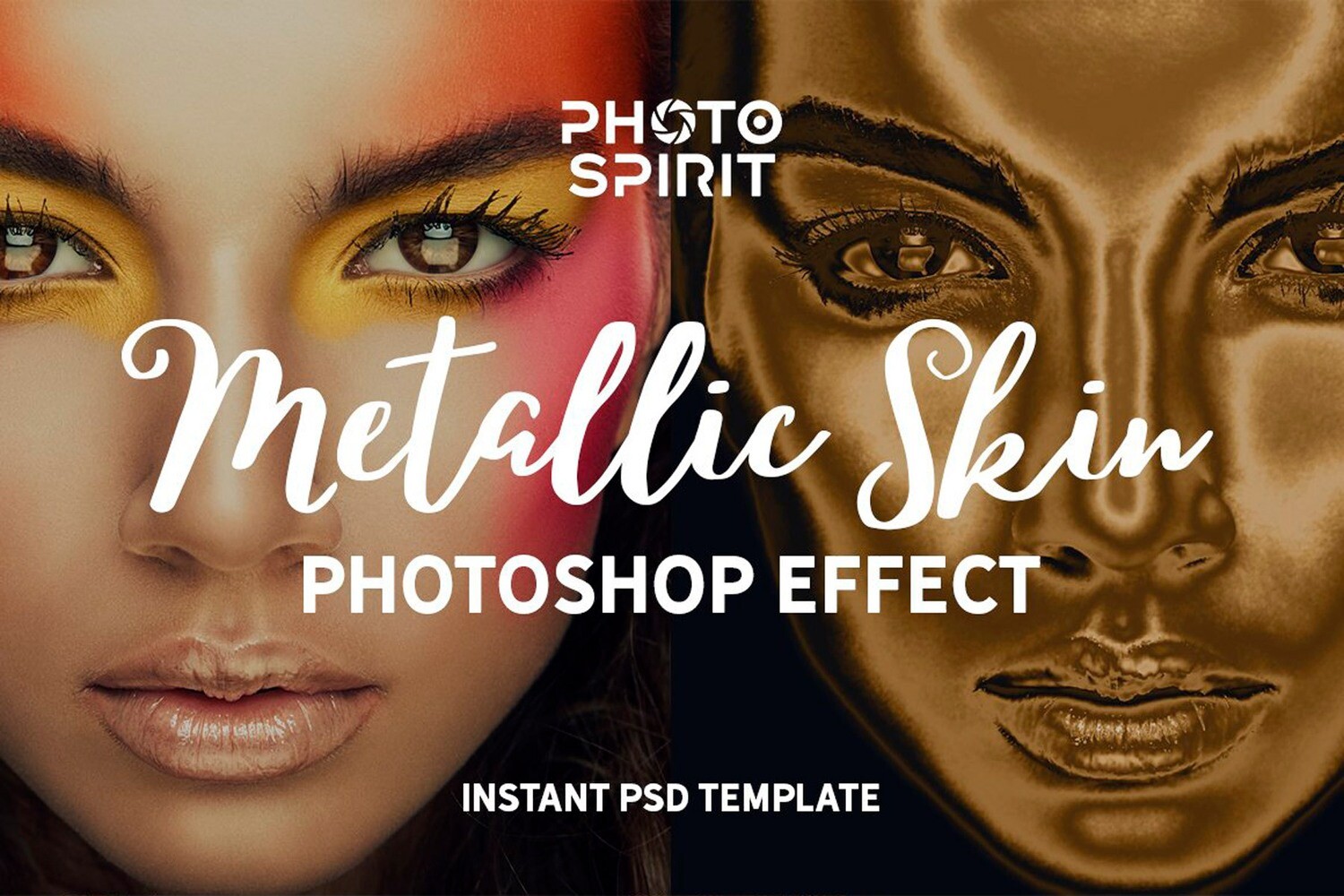 Metallic Skin Photoshop Effect