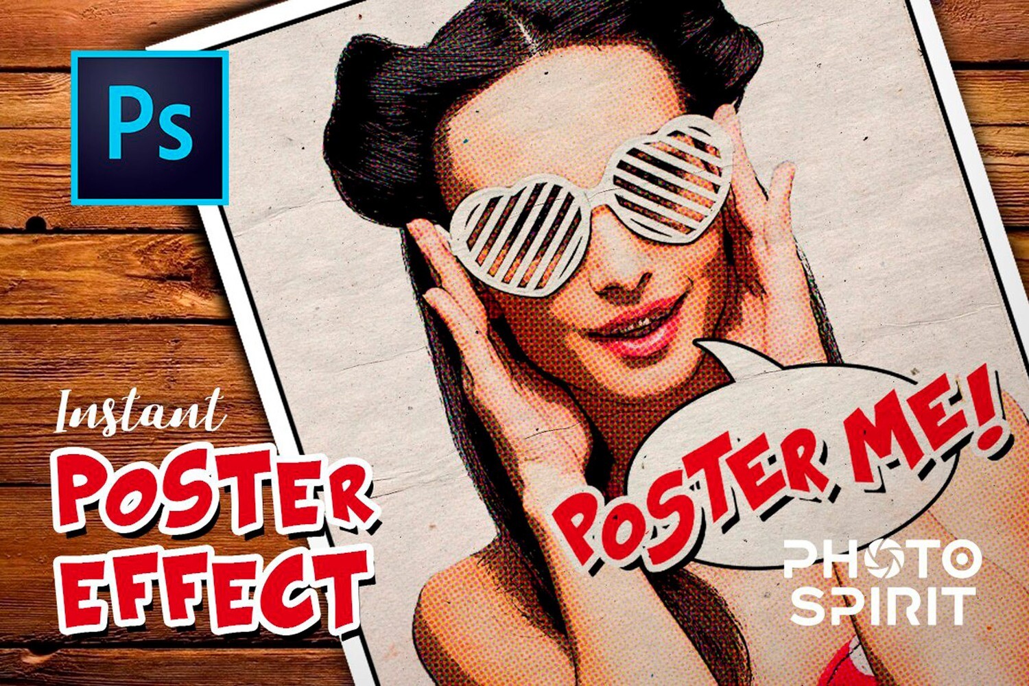 Instant Poster Effect PSD Template