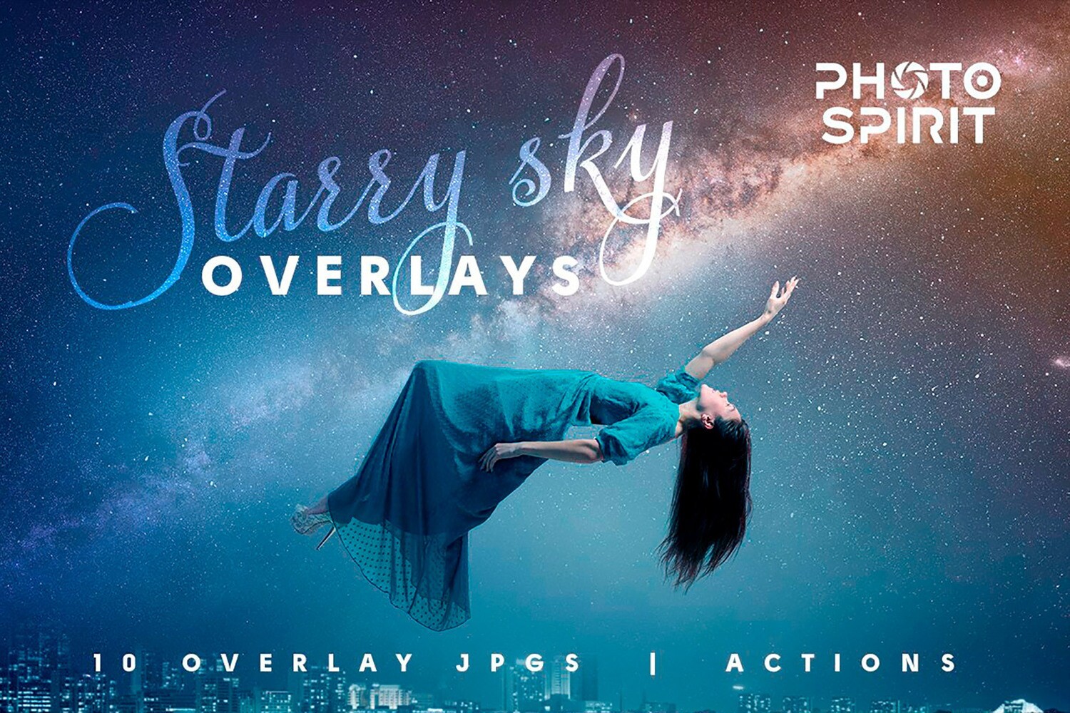 Night Sky Starry Overlays + Actions