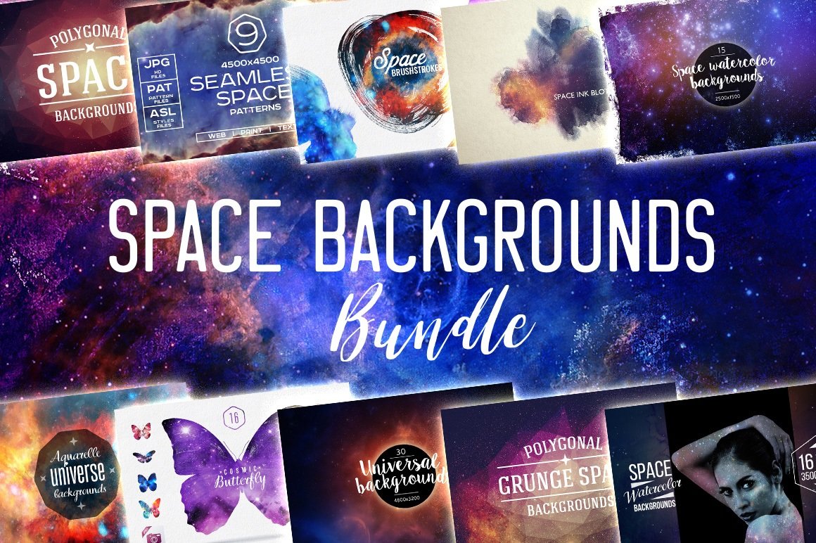 Download Space Backgrounds Bundle
