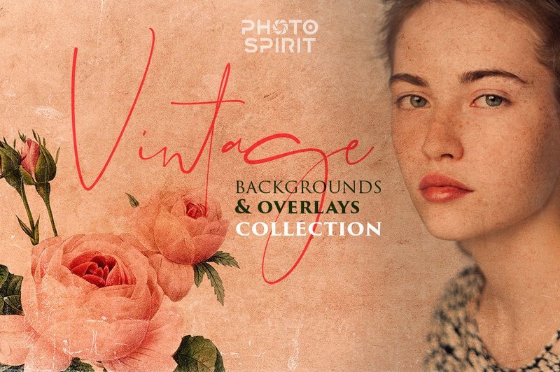 Vintage Backgrounds & Overlays Collection