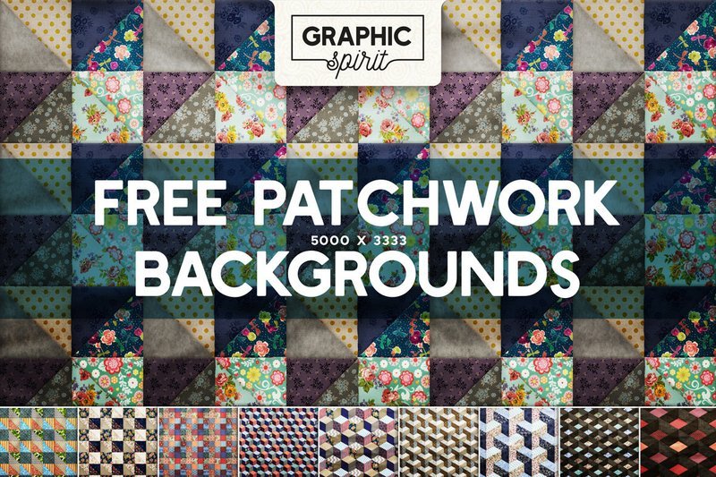 10 Free Patchwork Backgrounds