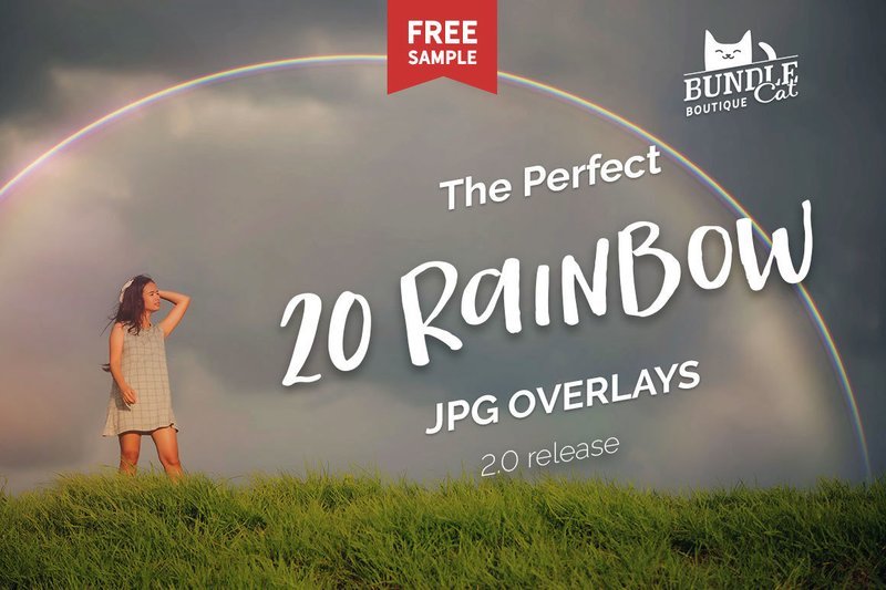 20 Rainbow Photo Overlays 2.0