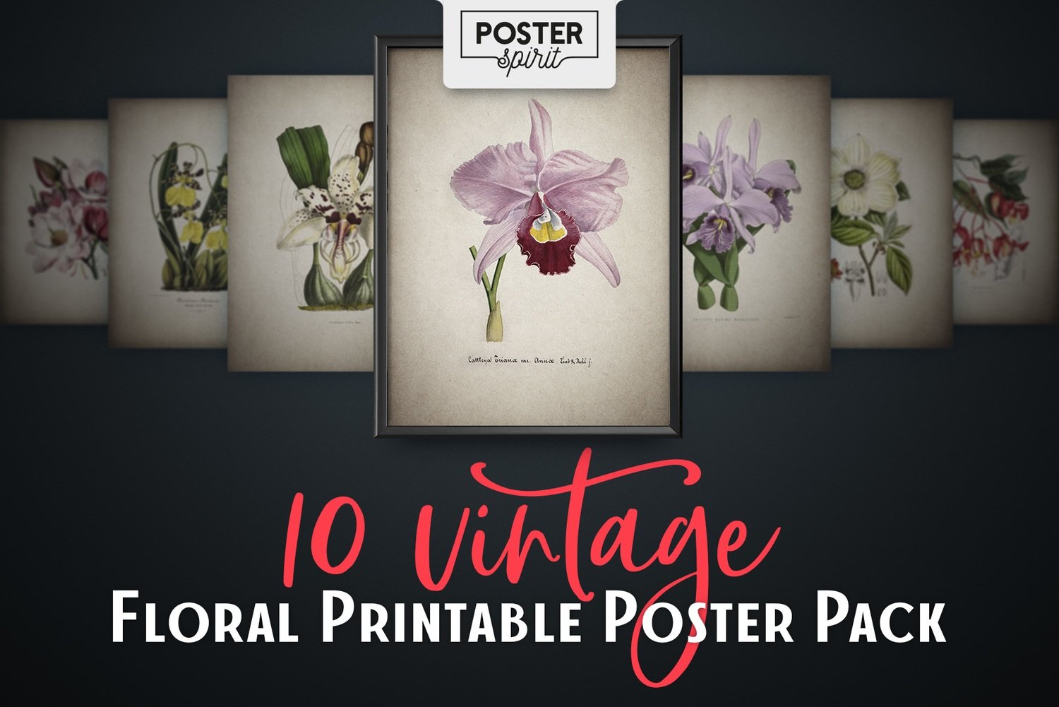 10 Vintage Floral Printable Botanical Posters