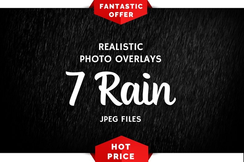7 Rain Photo Overlays