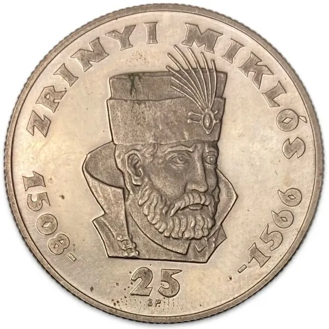 Silver Hungary 25 Forint 1966