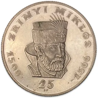 Silver Hungary 25 Forint 1966