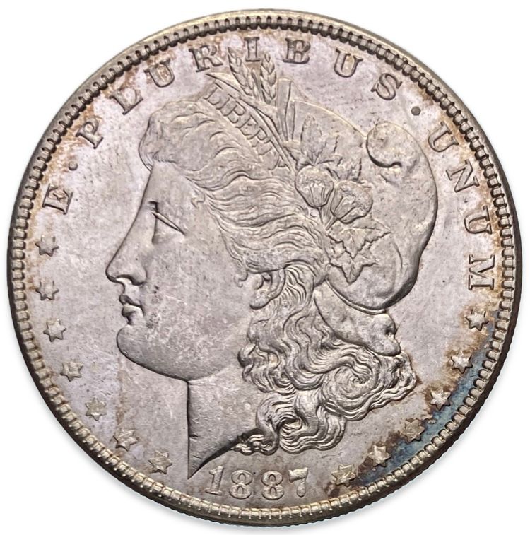 Silver USA Morgan Dollar 1887 XF High Grade