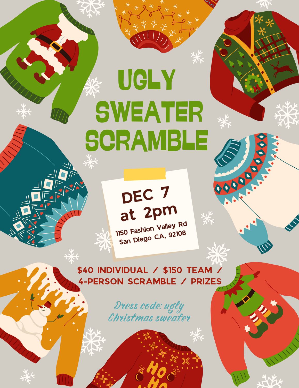 Ugly Sweater Scramble - Individual