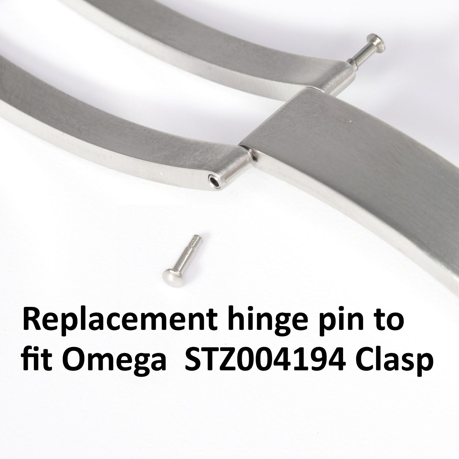 Replacement hinge pin for Omega Speedmaster STZ004194 stainless steel watch clasp