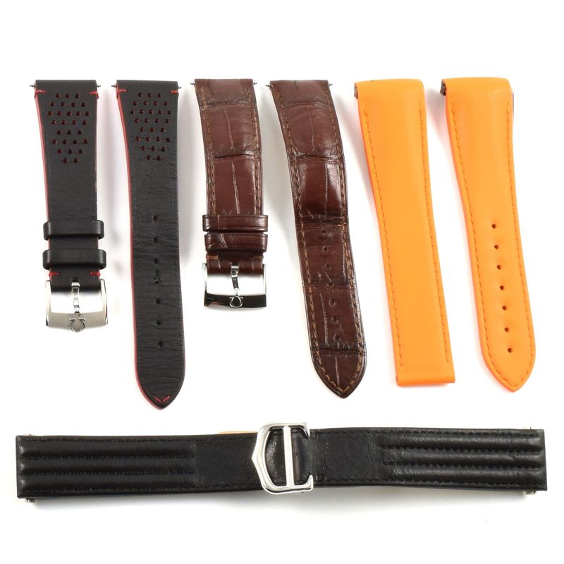 Leather and Rubber Watch Straps