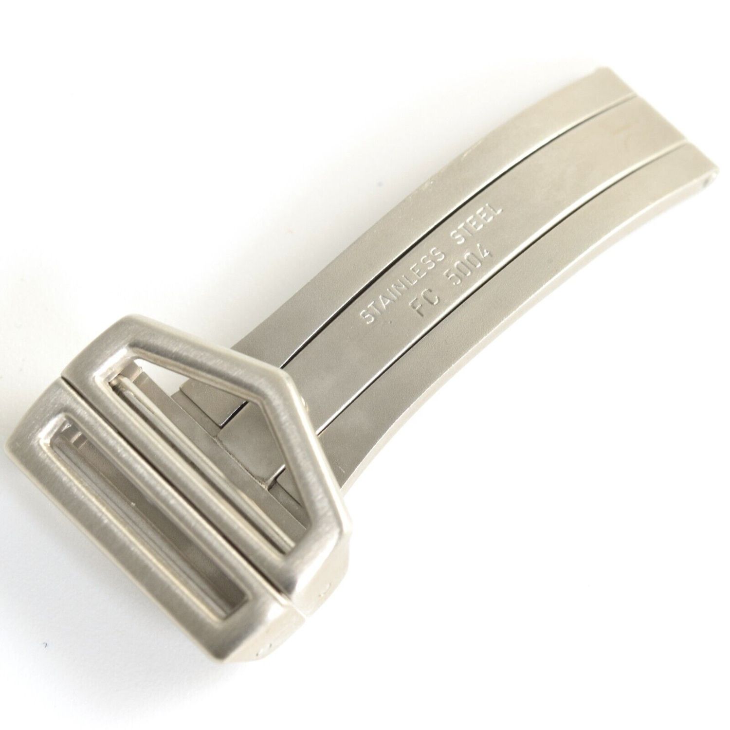 Genuine TAG Heuer 6000 Series FC5004 stainless steel 16mm deployment clasp buckle – authentic replacement part for TAG Heuer watches