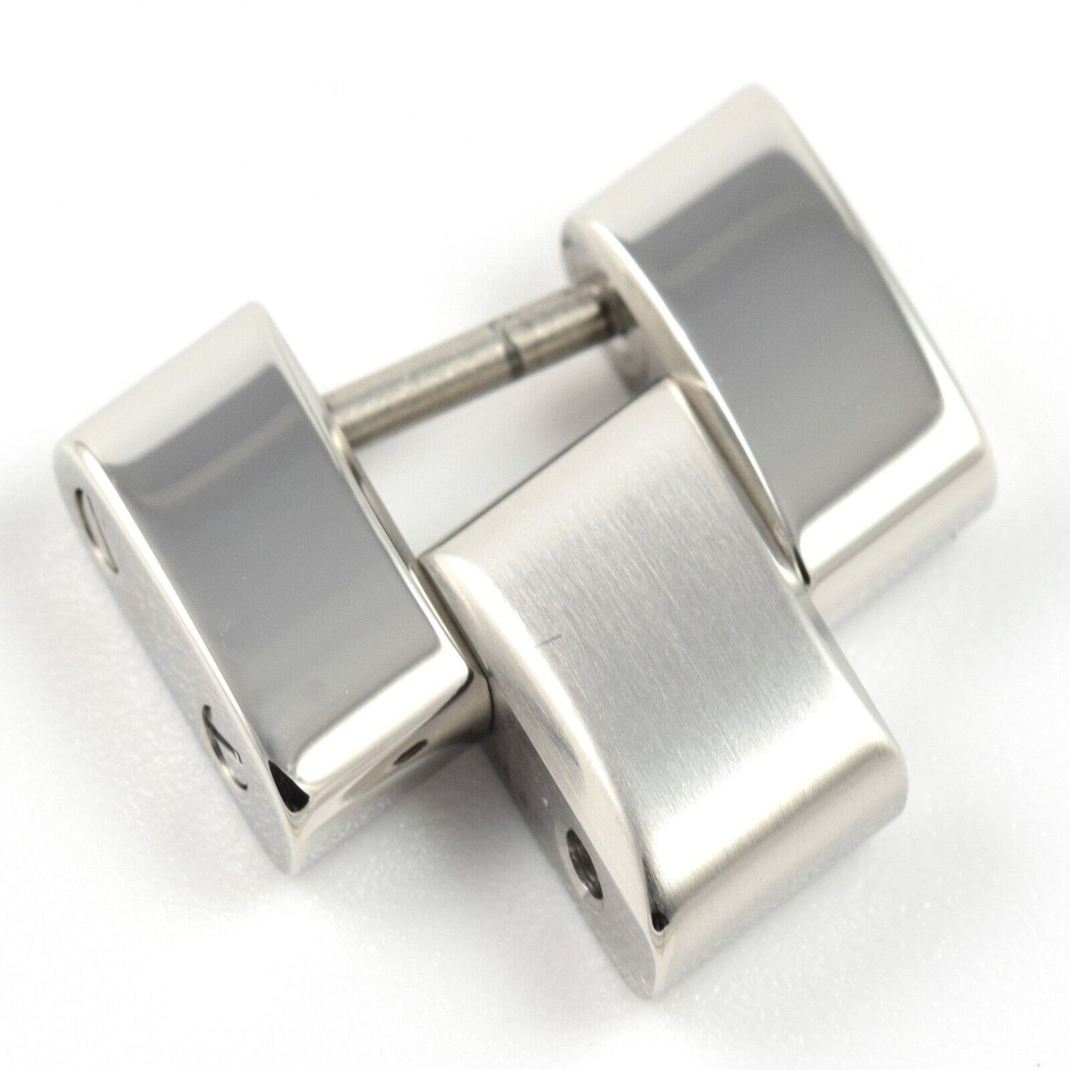 Genuine Breitling Emergency Mission Fighter 18mm brushed and polished steel watch strap bracelet link with connecting pin