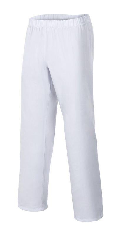 Pantalón pijama blanco,  sin cremallera, cinturilla elastica