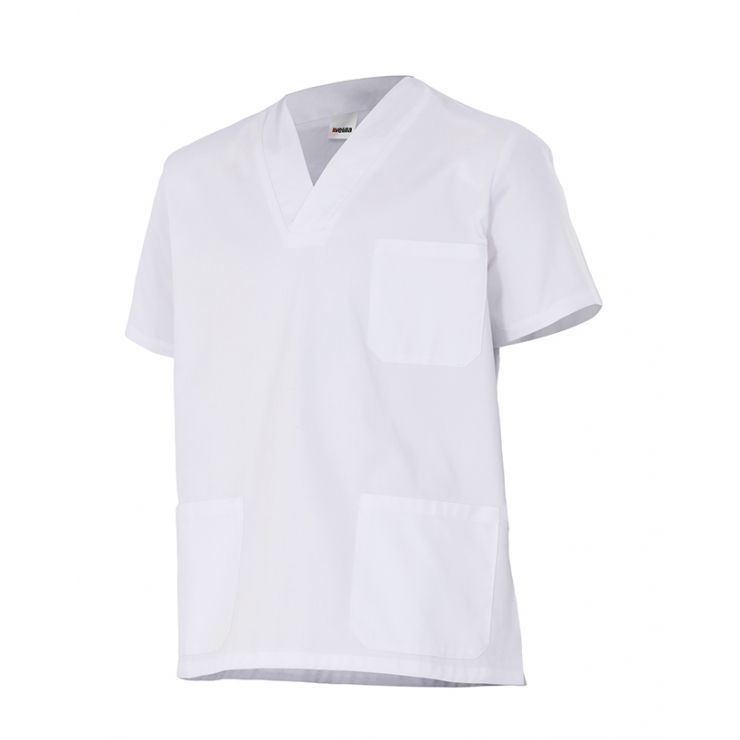 Camisola Pijama Blanca 100% Algodón Manga Corta