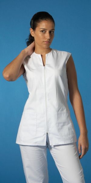 Ly. Casaca sin mangas, cremallera