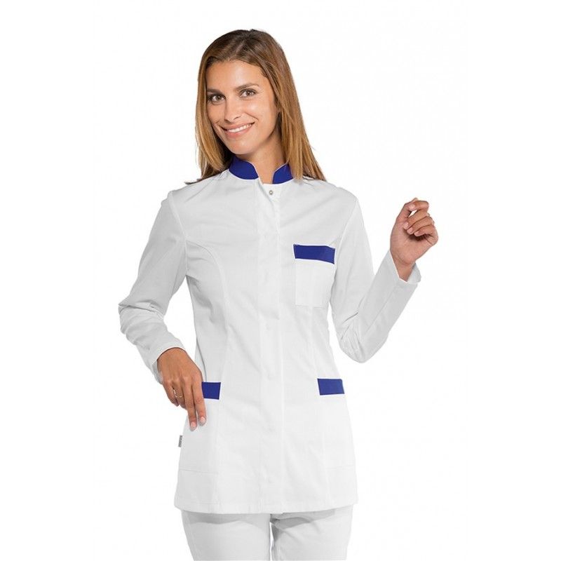 Isc.Casaca COSTA RICA m/l.65%pol35% alg.Corchete oculto. Bco/Azul