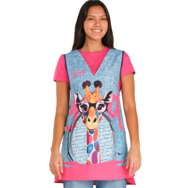 Lac.ESTOLA MAESTRA JIRAFA FUCSIA