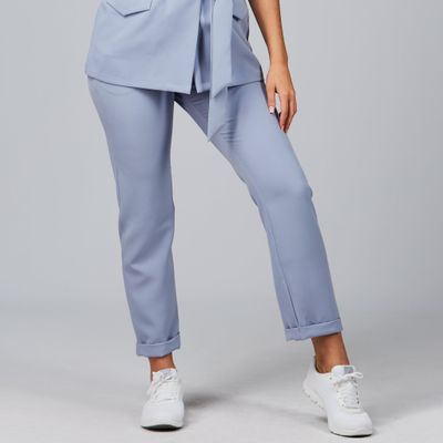 PANTALON MUJER BIELASTICO BAJO VUELTO