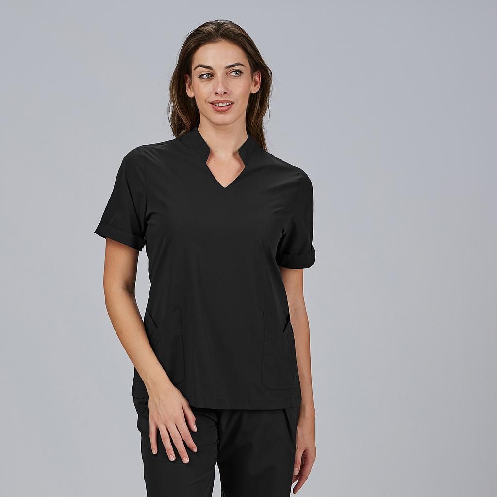 BLUSA MUJER CERRADA BOLSILLOS M/C MAY
