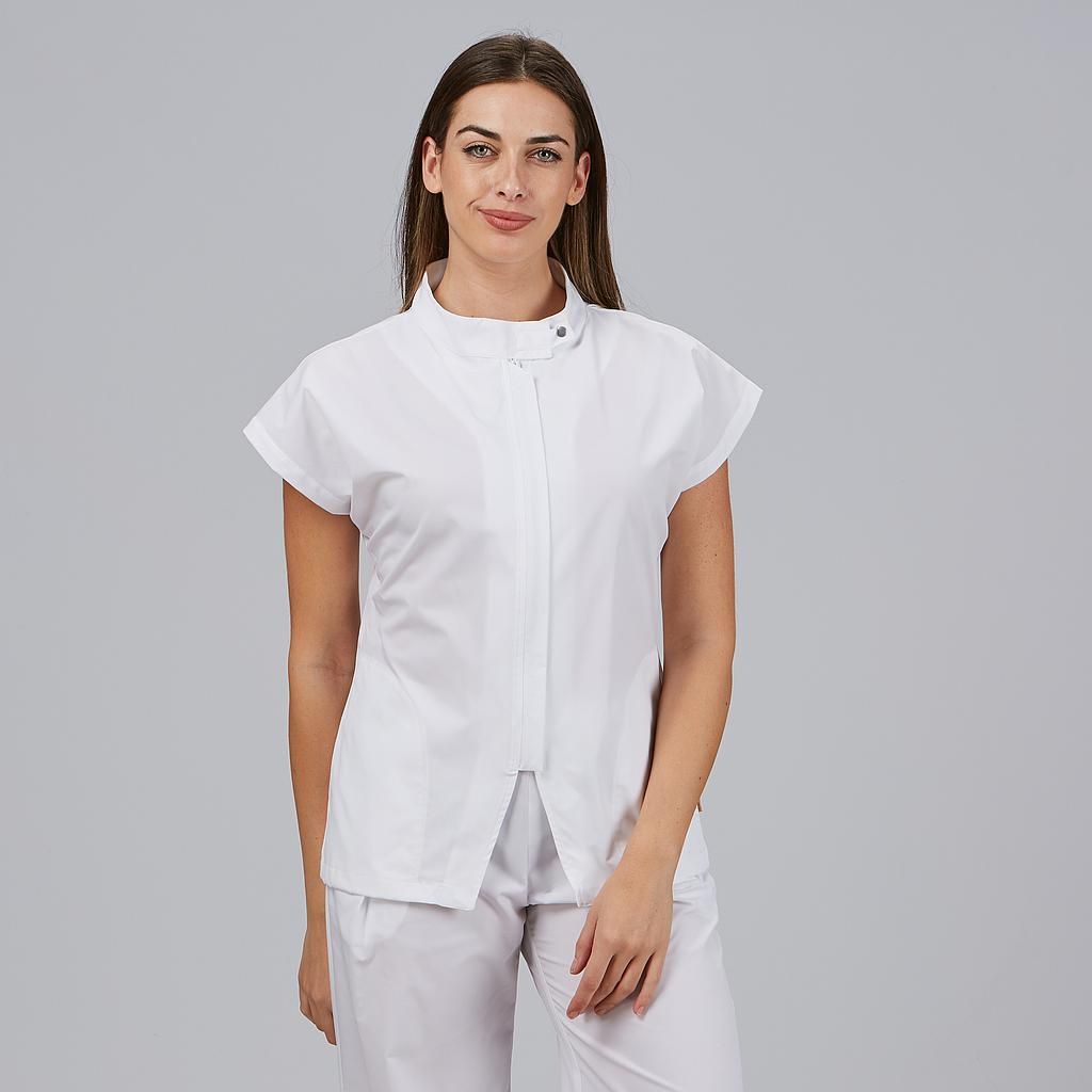 BLUSA MUJER ABIERTA CREMALLERA M/C MUSA