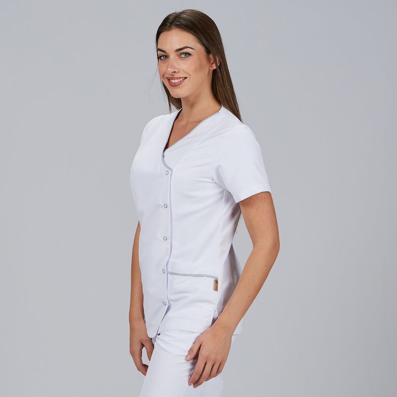 BLUSA MUJER BOTON PRESION M/C AINA