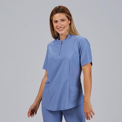 BLUSA MUJER CREMALLERA ESCOTE M/C MARA