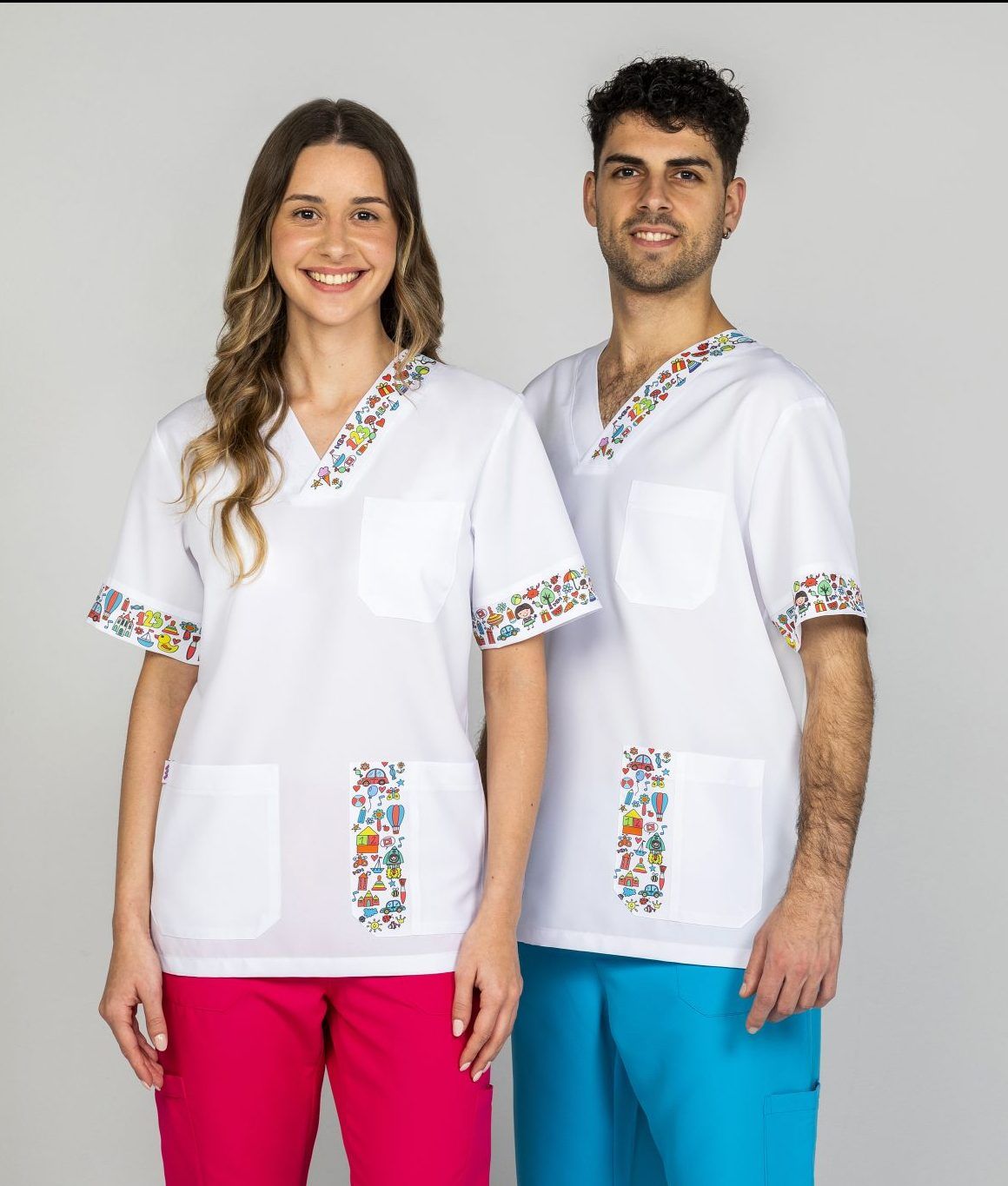 Casaca unisex manga corta «colorines»