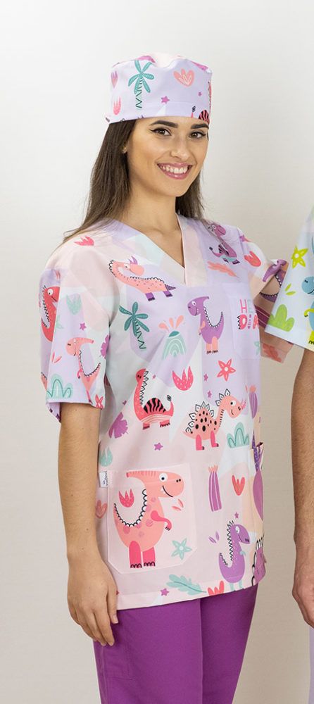 Casaca unisex, dinos lila SX13