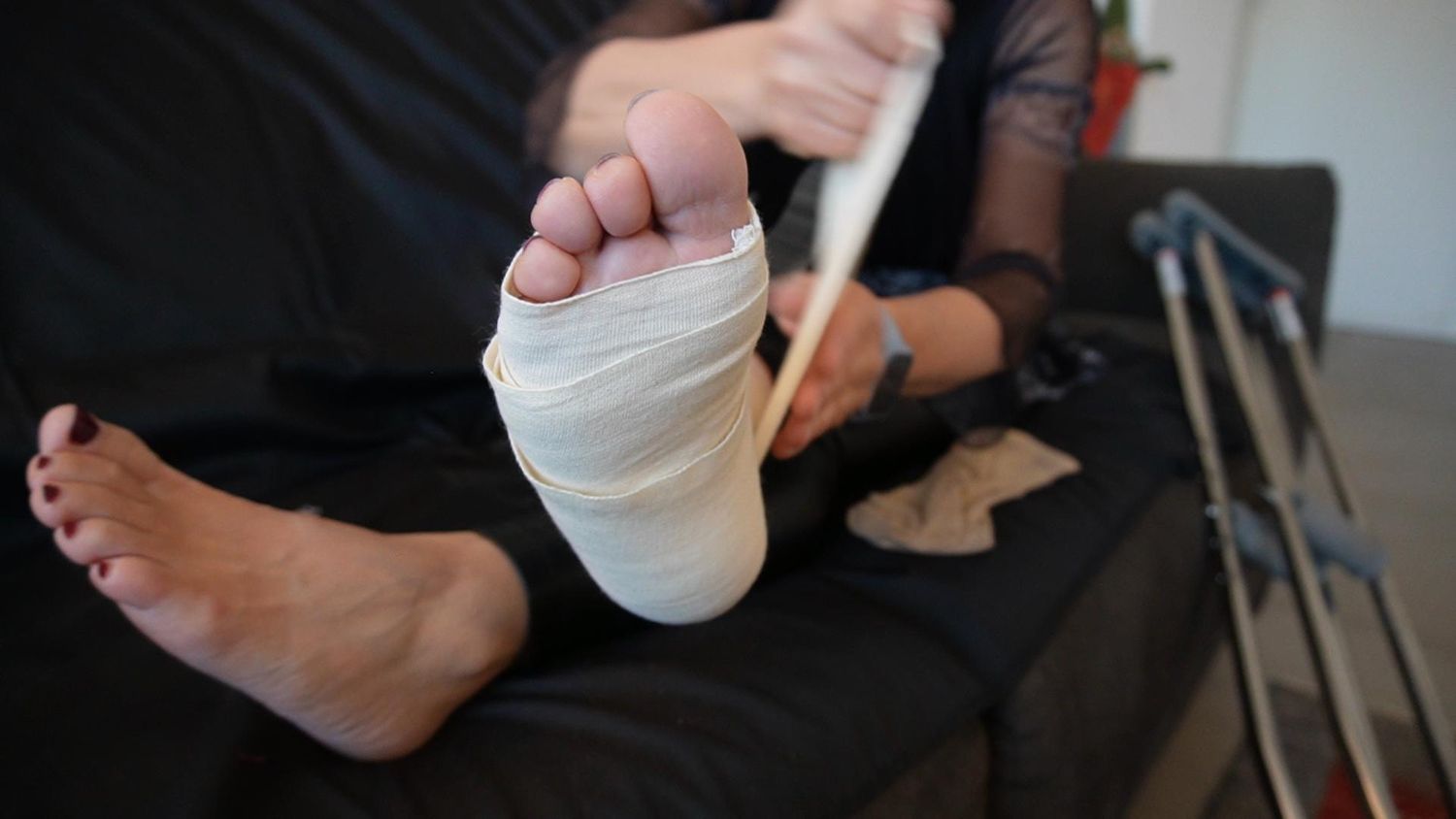 Samantha "Sprained Ankle & wedges"